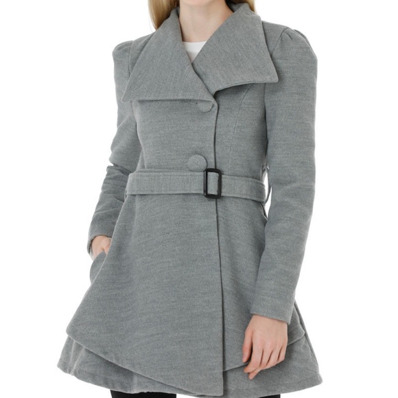 Wantdo Jackets & Blazers - Wantdo Women's Wool Wrap Swing Coat with Skirt Hem